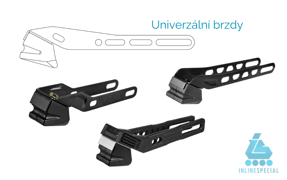 Univerzální brzdy pro kolečkové inline brusle